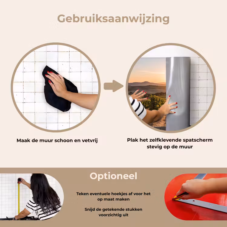 Spatscherm keuken - Wijngaard - Zonsondergang - Landschap — 8