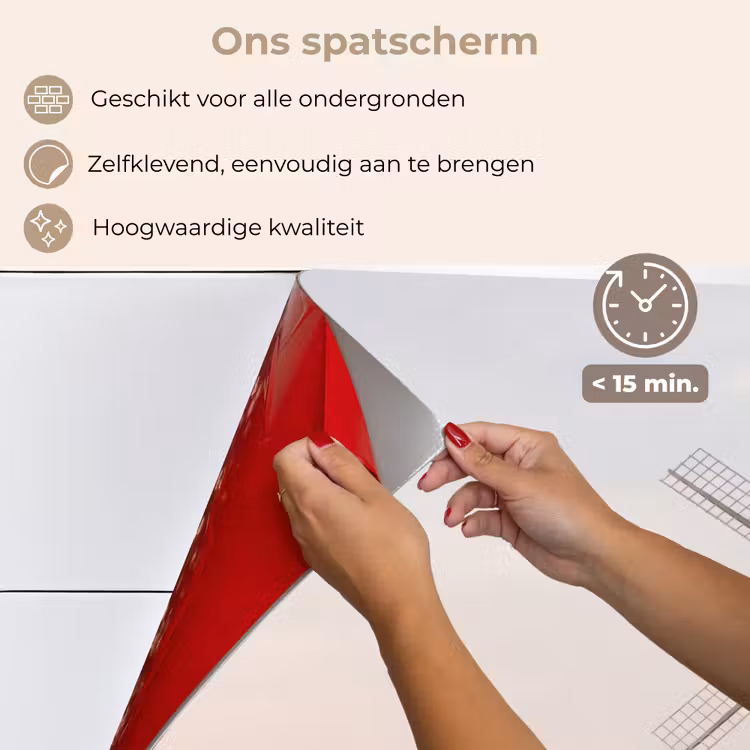 Spatscherm keuken - Windmolens - Landschap - Veld — 4