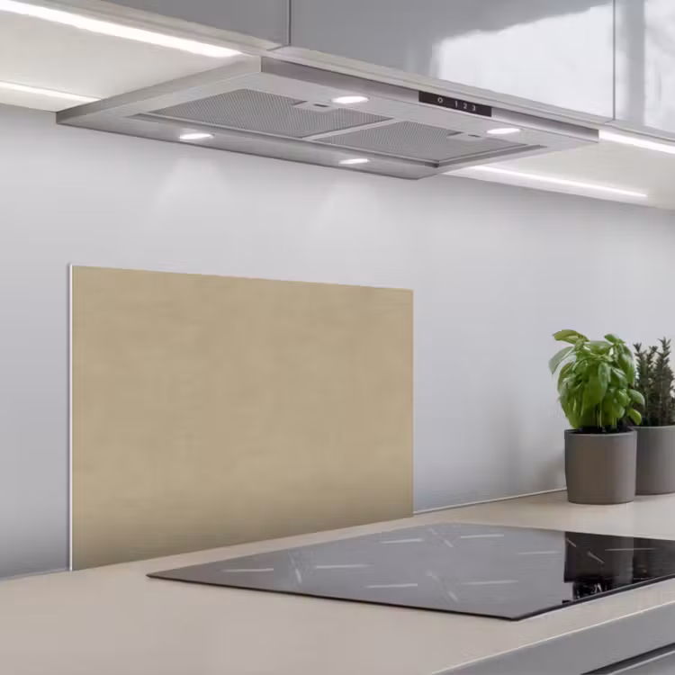 Spatscherm keuken - Zandkleur - Korrelige structuur - Beton — 5