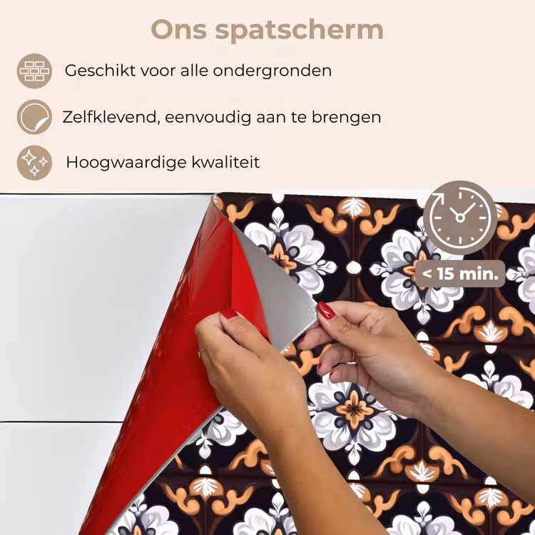 Spatscherm keuken - traditioneel - Element - Kleurrijk — 4