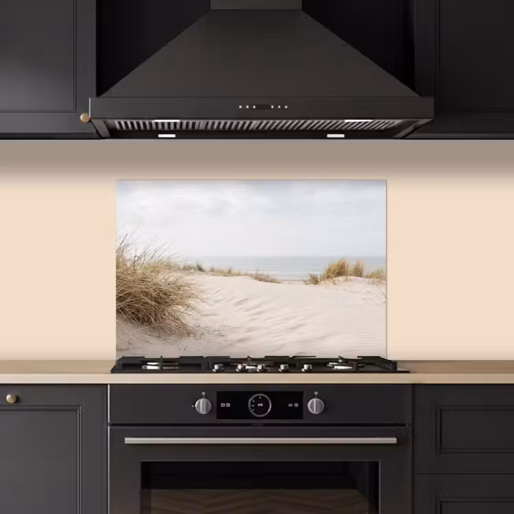 Spatscherm keuken - Wolken - Duinlandschap - Zand — 2