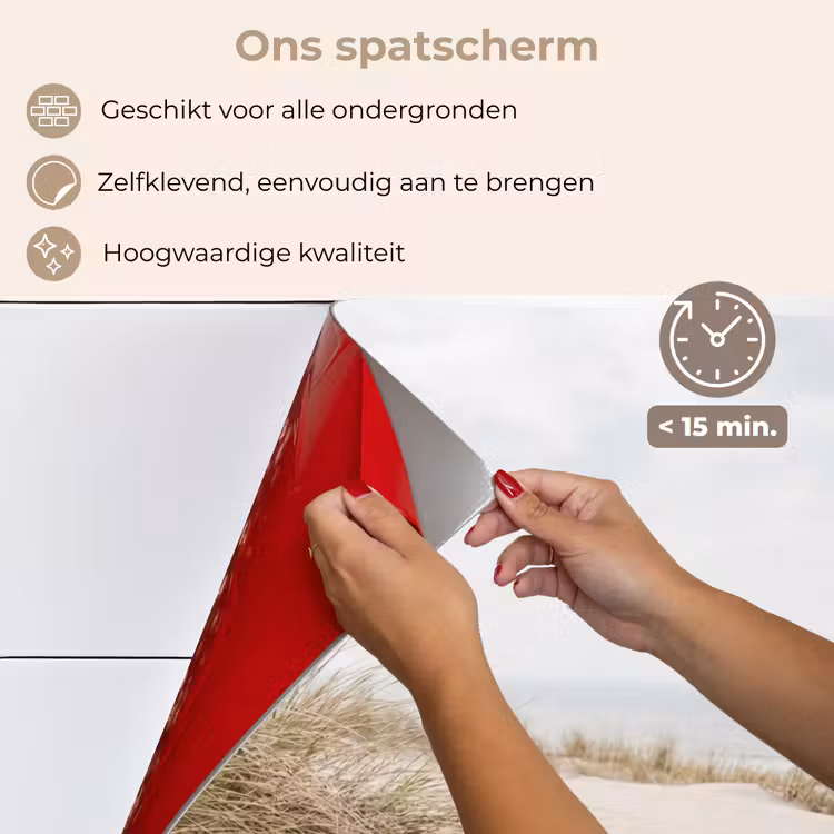 Spatscherm keuken - Wolken - Duinlandschap - Zand — 4