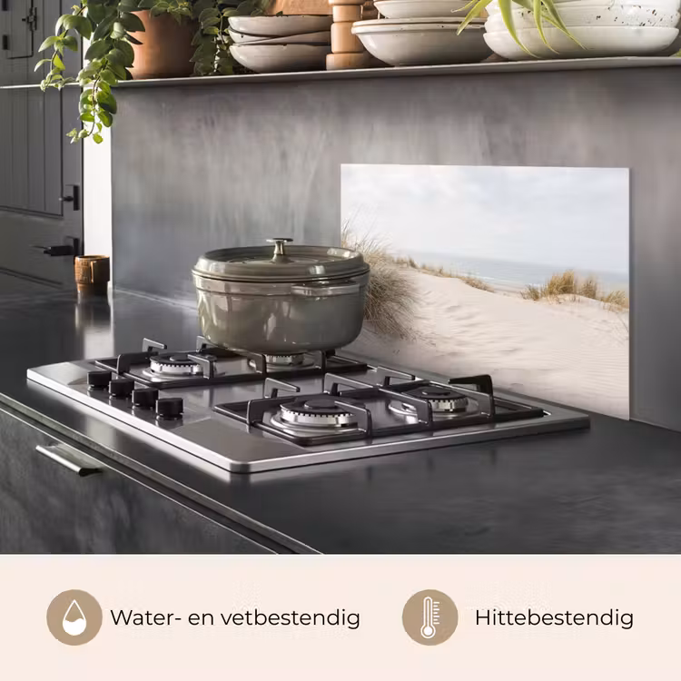 Spatscherm keuken - Wolken - Duinlandschap - Zand — 7