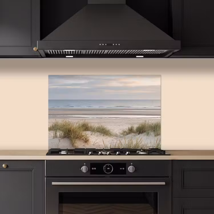 Spatscherm keuken - Zandstrand - Bewolkt - Duinen — 2