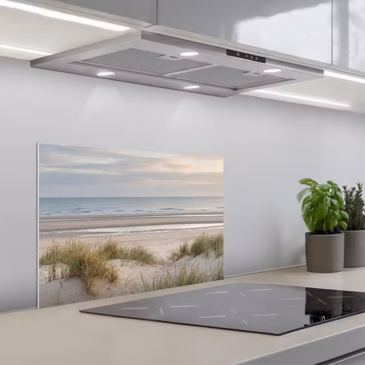 Spatscherm keuken - Zandstrand - Bewolkt - Duinen — 5