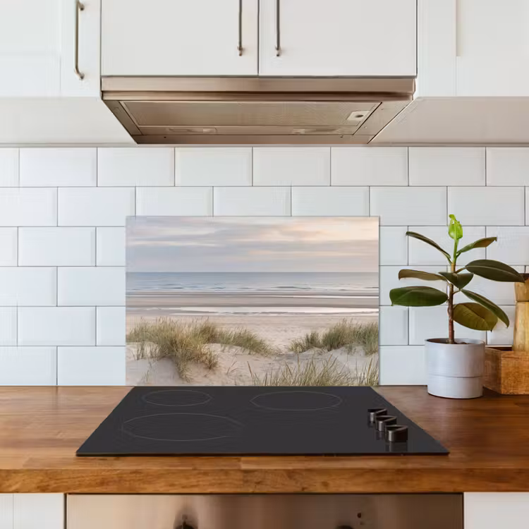 Spatscherm keuken - Zandstrand - Bewolkt - Duinen — 6
