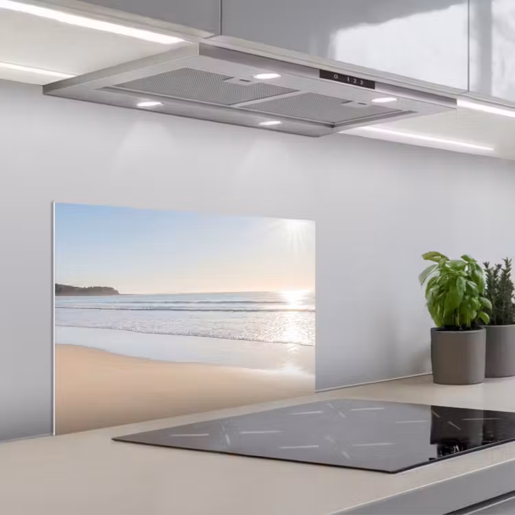 Spatscherm keuken - Zee - Zon - Zand — 5
