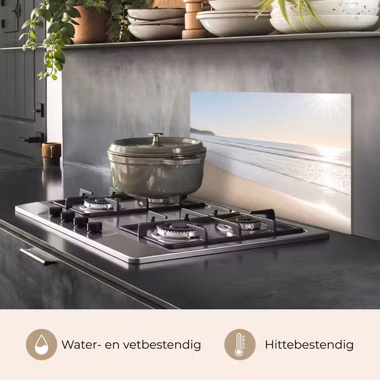 Spatscherm keuken - Zee - Zon - Zand — 7
