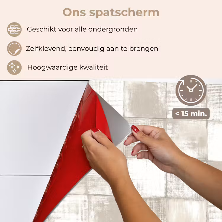 Spatscherm keuken - Tegel - Patroon - Verweerd — 4