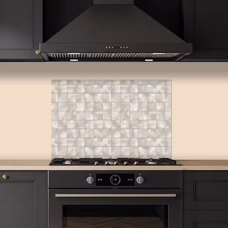 Spatscherm keuken - Tegels - Natuurlijk - Grijs — 2