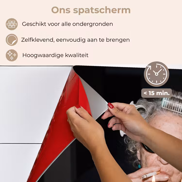 Spatscherm keuken - Verjaardag - Krulspeld - Oma — 4