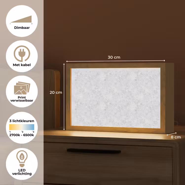 Tafellamp - Grijs - Terrazzo-effect - Beton — 7