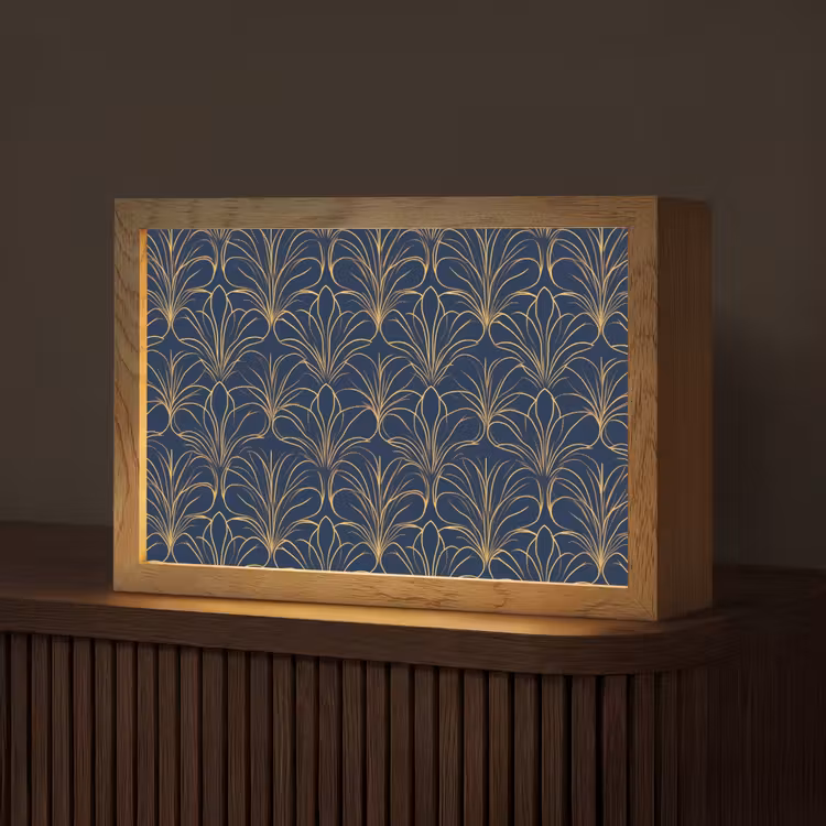 Tafellamp - Deco - Waaier - Blauw — 1