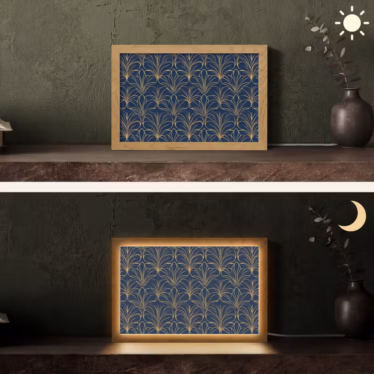 Tafellamp - Deco - Waaier - Blauw — 5