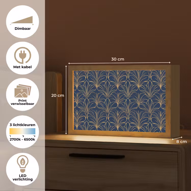 Tafellamp - Deco - Waaier - Blauw — 7