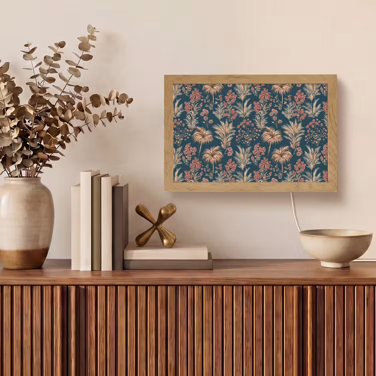 Tafellamp - Botanisch - Patroon - Blauw — 3