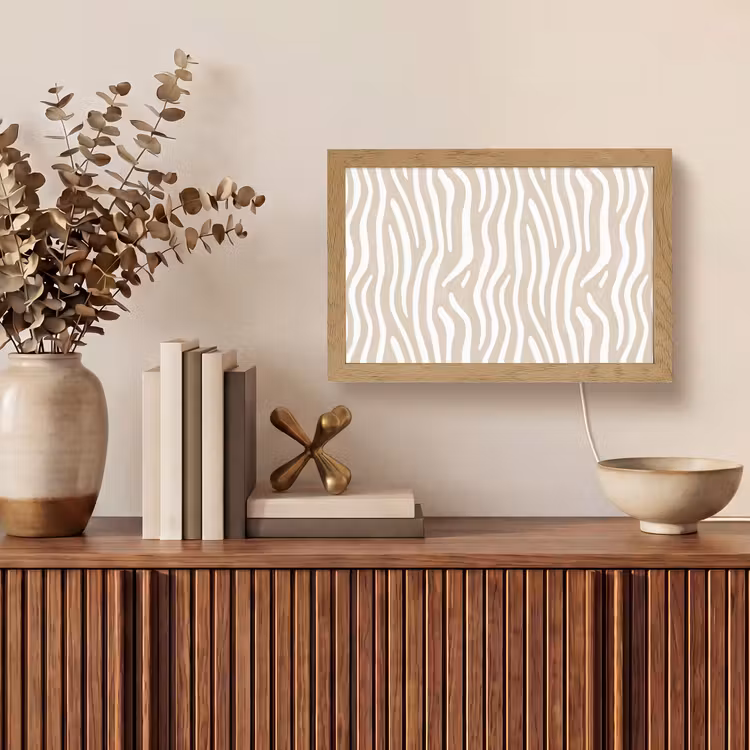 Tafellamp - Abstract - Zebra - Beige — 3