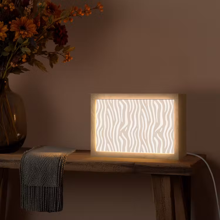 Tafellamp - Abstract - Zebra - Beige — 4