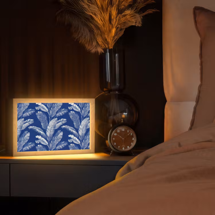 Tafellamp - Blad - Palm - Blauw — 2