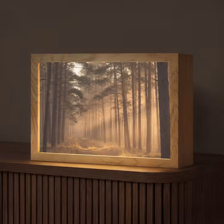 Tafellamp - Bos - Mist - Zonlicht — 1