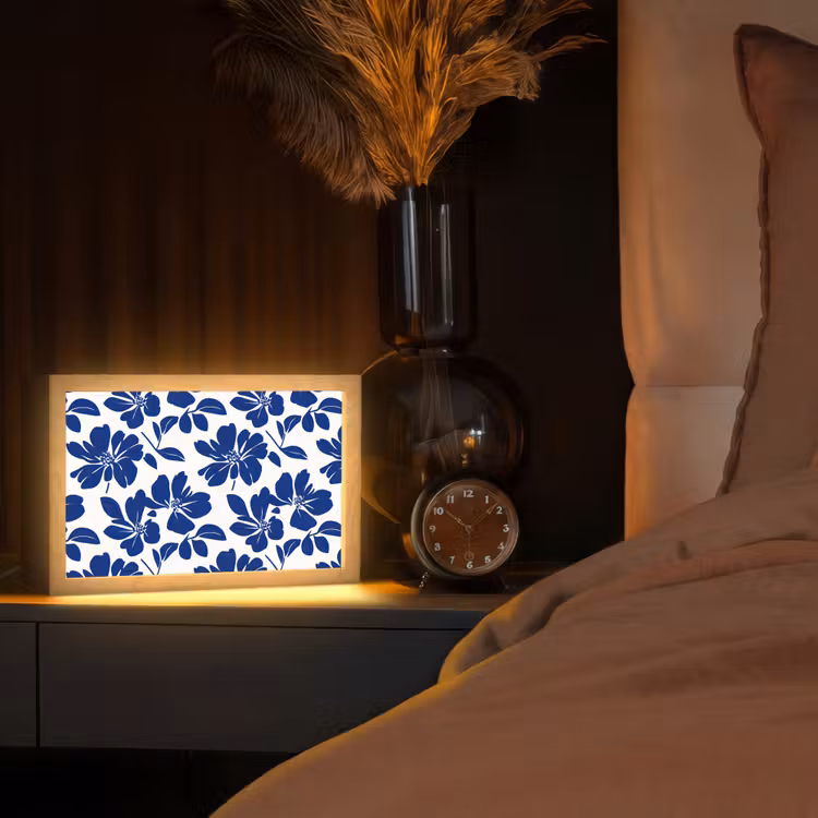 Tafellamp - Floraal - Modern - Blauw — 2