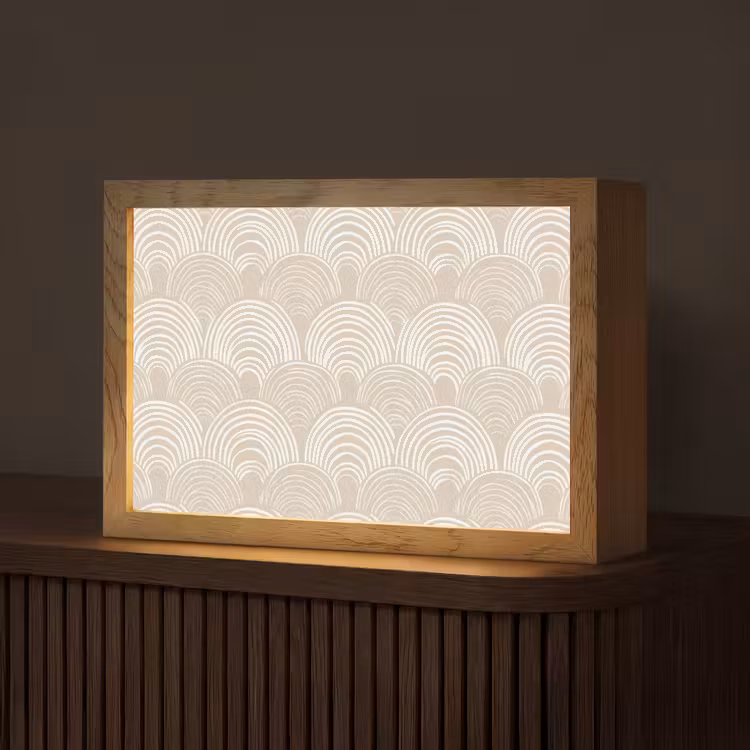 Tafellamp - Golven - Structuur - Beige — 1