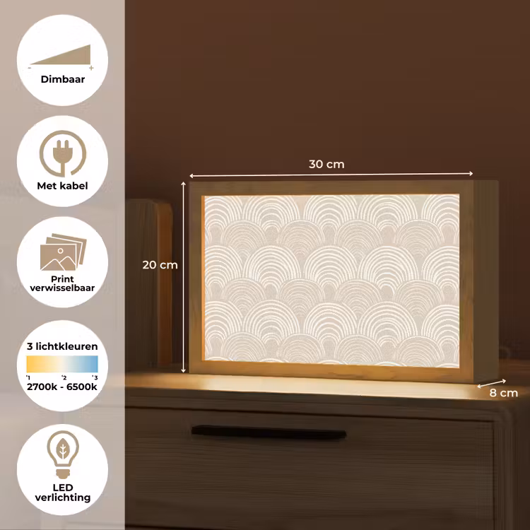 Tafellamp - Golven - Structuur - Beige — 7