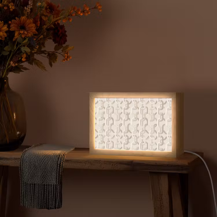 Tafellamp - Motief - Abstract - Beige — 4