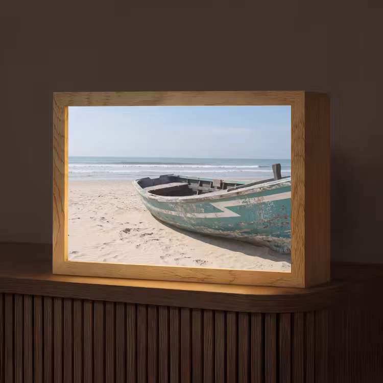 Tafellamp - Boot - Zandstrand - Zee — 1