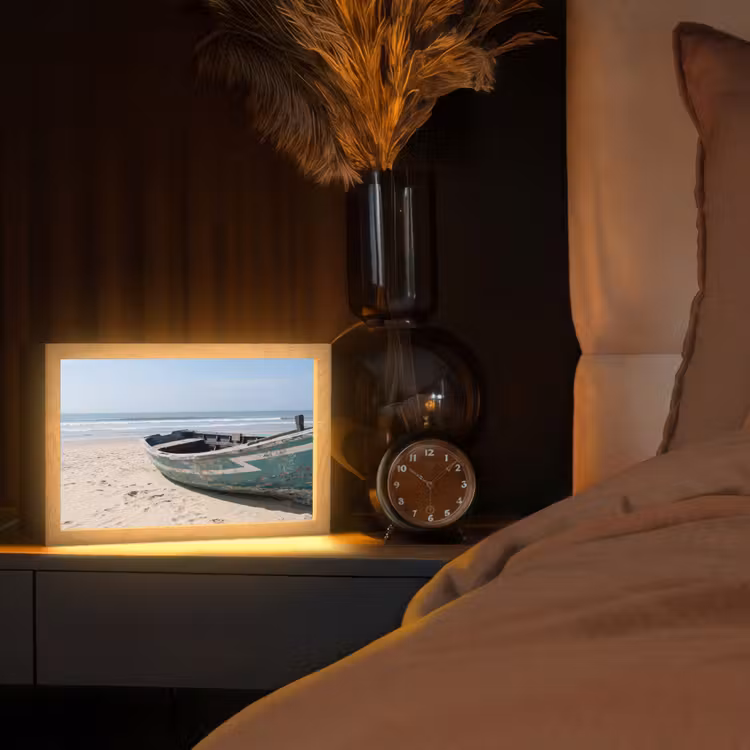 Tafellamp - Boot - Zandstrand - Zee — 2