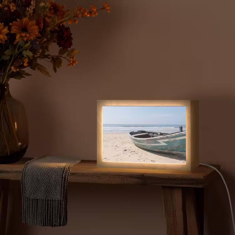 Tafellamp - Boot - Zandstrand - Zee — 4
