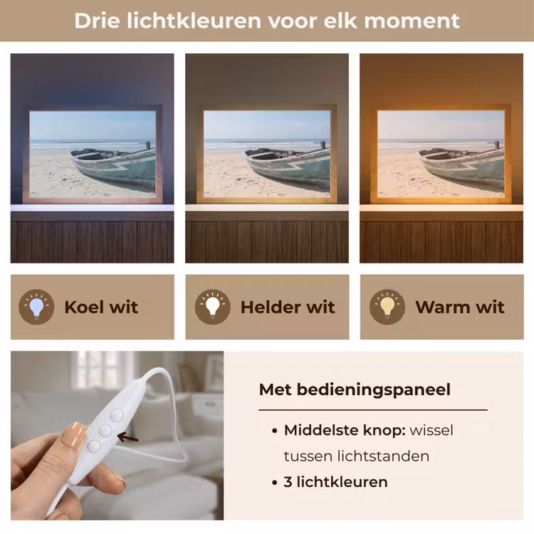 Tafellamp - Boot - Zandstrand - Zee — 6