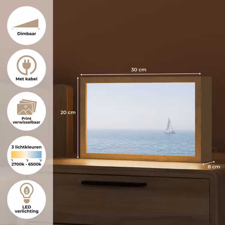Tafellamp - Horizon - Zeilboot - Zee — 7