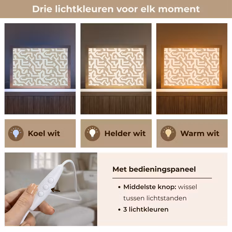 Tafellamp - Modern - Abstract - Beige — 6
