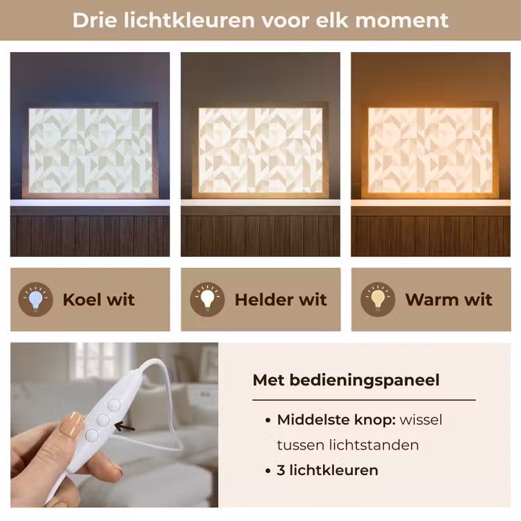 Tafellamp - Modern - Abstract - Beige — 6