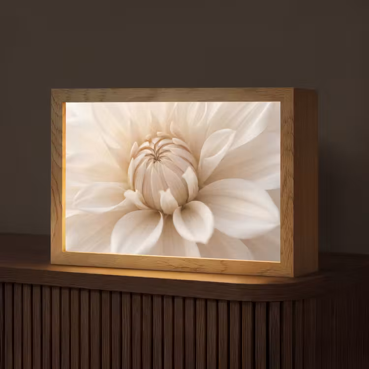 Tafellamp - Bloem - Dahlia - Wit — 1