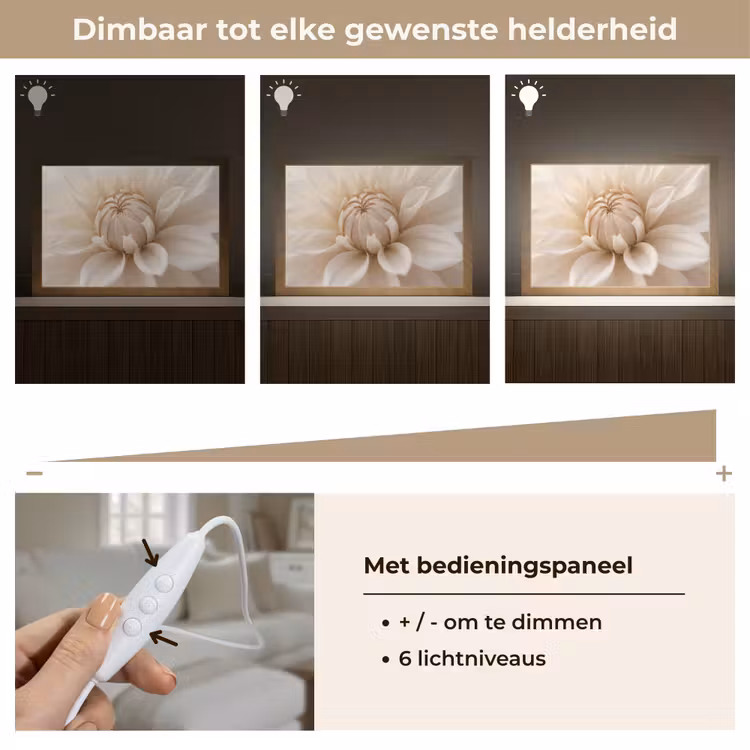 Tafellamp - Bloem - Dahlia - Wit — 8