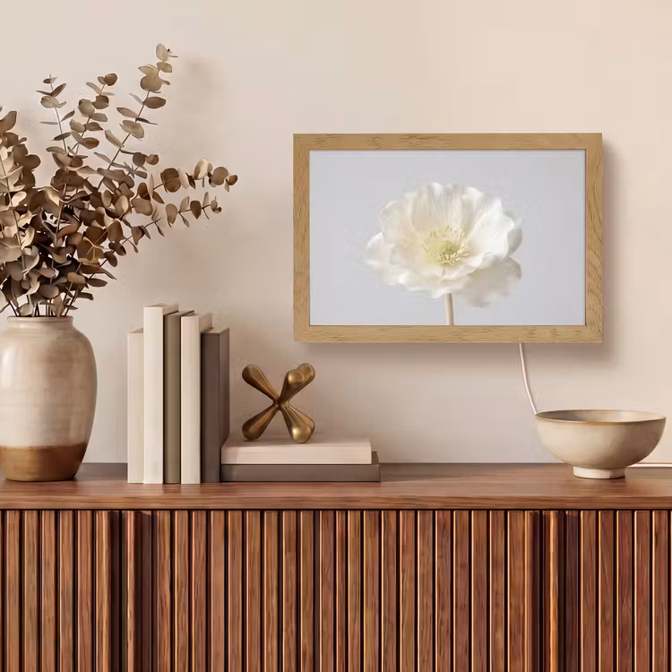 Tafellamp - Bloem - Minimalistisch -Wit — 3