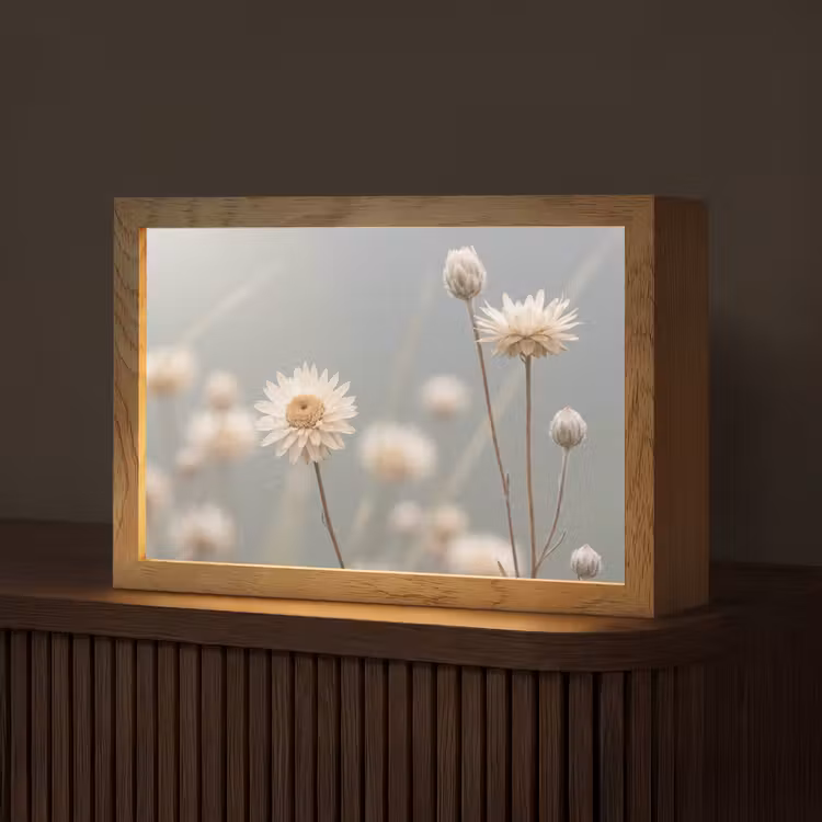 Tafellamp - Strobloemen - Wit - Daglicht — 1