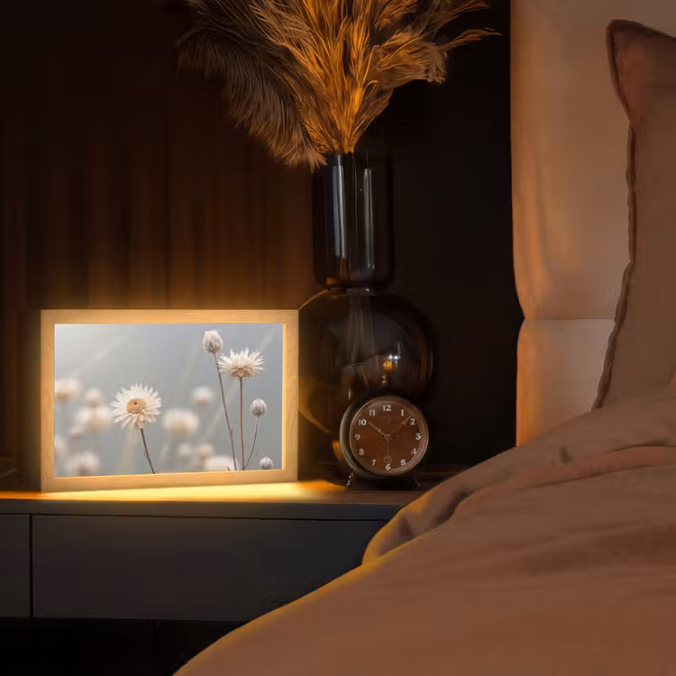 Tafellamp - Strobloemen - Wit - Daglicht — 2