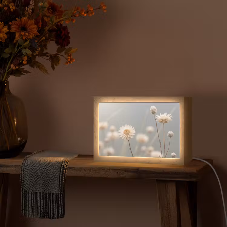 Tafellamp - Strobloemen - Wit - Daglicht — 4