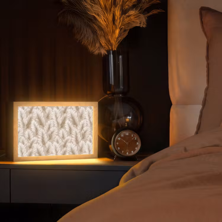 Tafellamp - Botanisch - Patroon - Beige — 2
