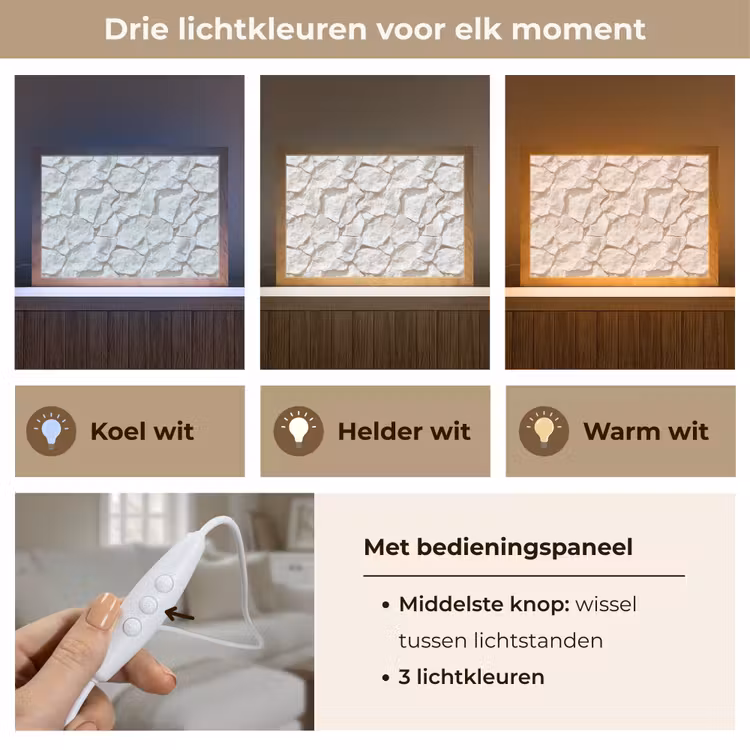 Tafellamp - Structuur - Rots - Wit — 6