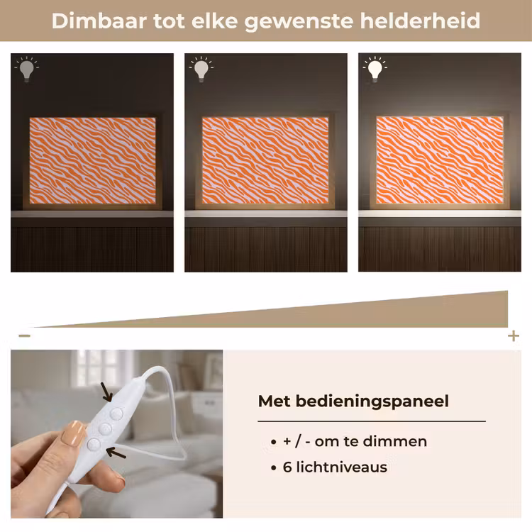 Tafellamp - Strepen - Dynamisch - Oranje — 8