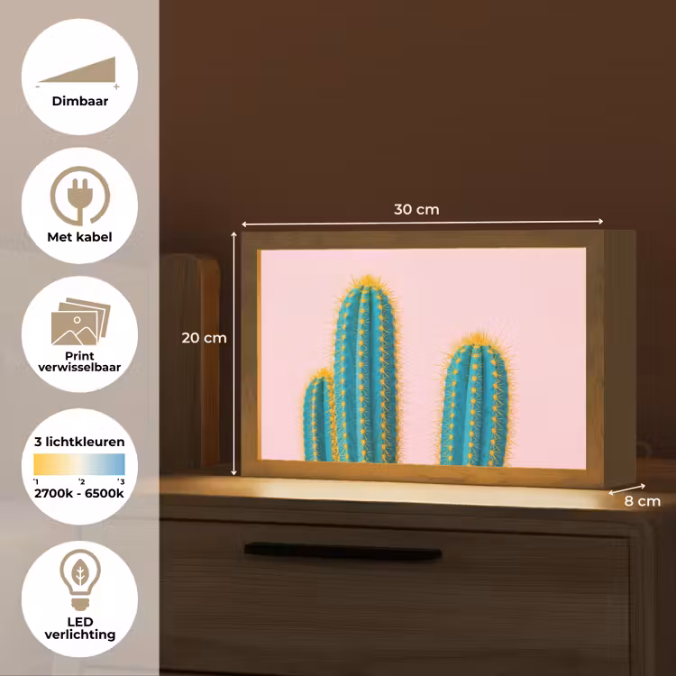 Tafellamp - Cactussen - Modern - Pastel — 7