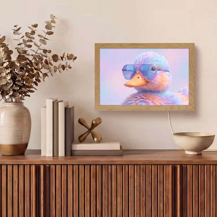Tafellamp - Eend - bril - Pastel — 3
