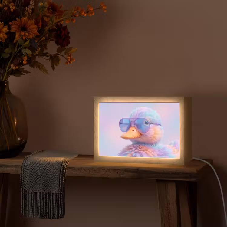 Tafellamp - Eend - bril - Pastel — 4