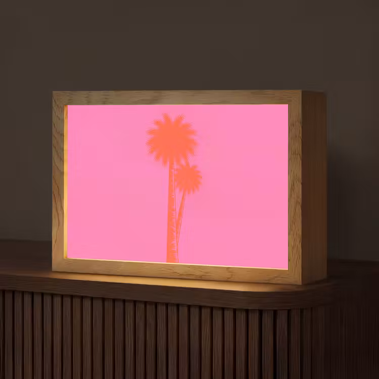 Tafellamp - Palmbomen - Modern - Roze — 1