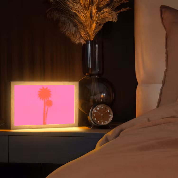 Tafellamp - Palmbomen - Modern - Roze — 2
