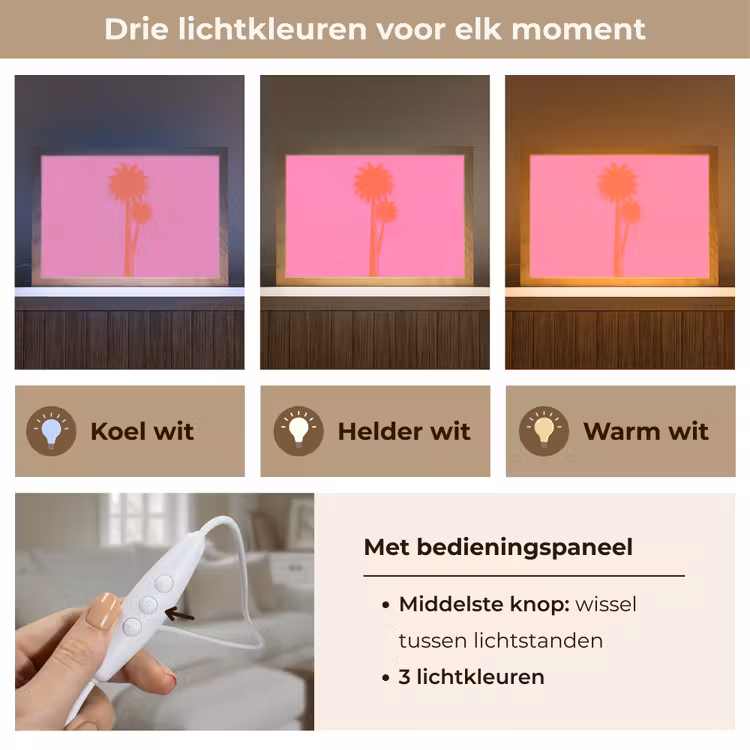 Tafellamp - Palmbomen - Modern - Roze — 6